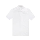 White polo shirt on a white background