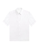 White dress shirt on a white background