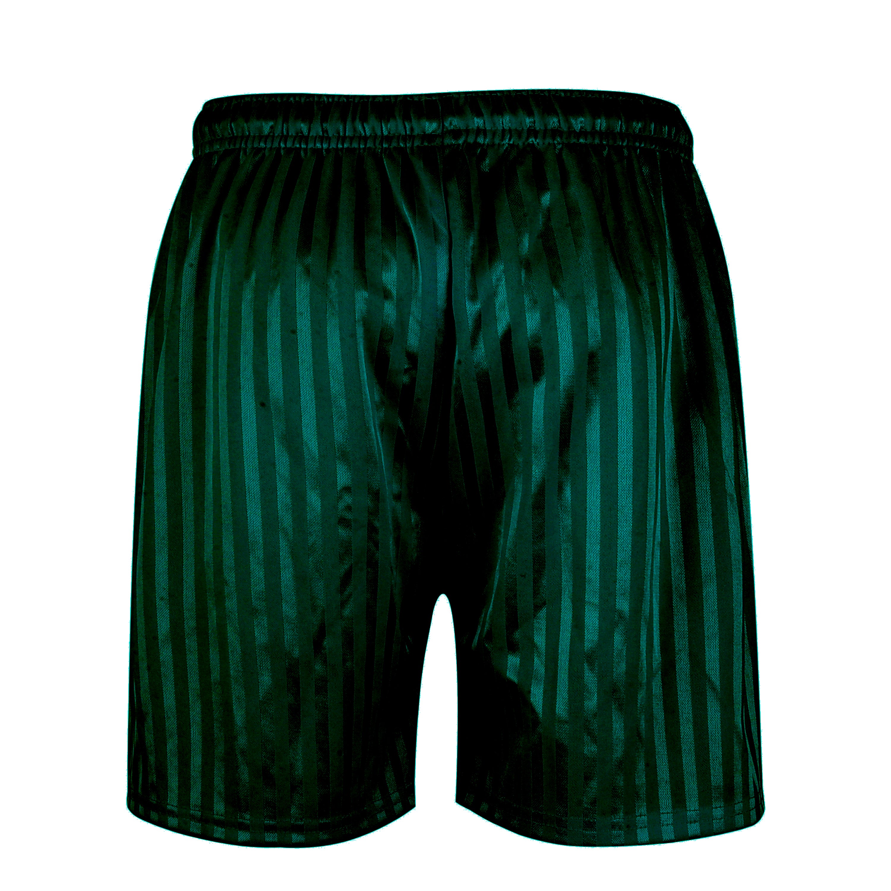 green polyester PE shorts for children